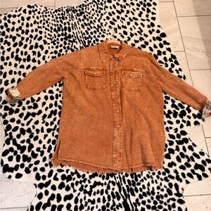 Women's Button Down Shirt in Rust